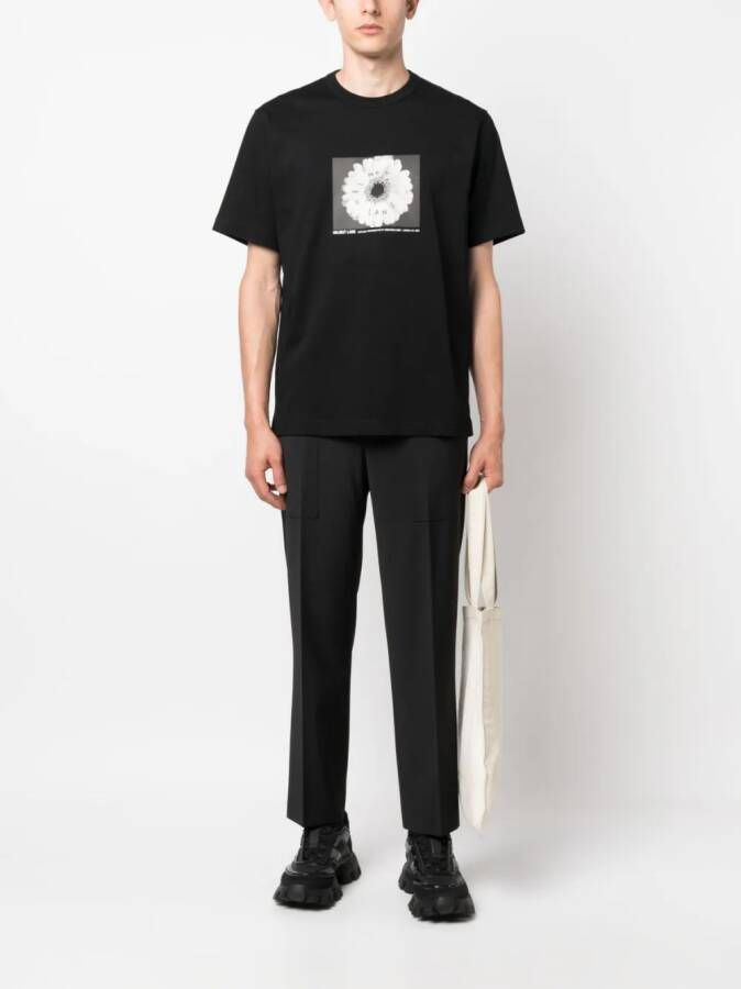 Helmut Lang T-shirt met print Zwart