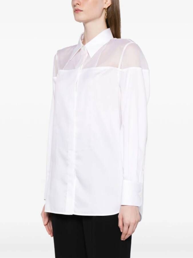 Helmut Lang Popline blouse Wit