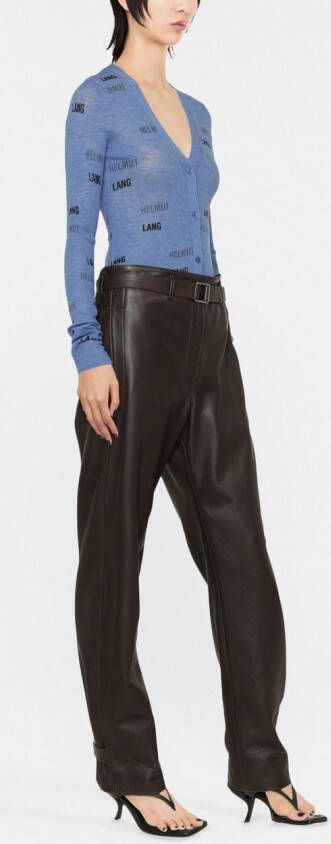 Helmut Lang Vest met logoprint Blauw