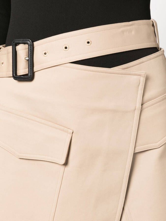 Helmut Lang Wikkelrok Beige