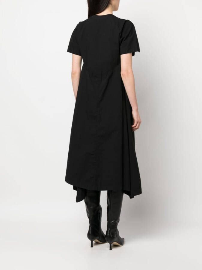 Henrik Vibskov Asymmetrische jurk Zwart
