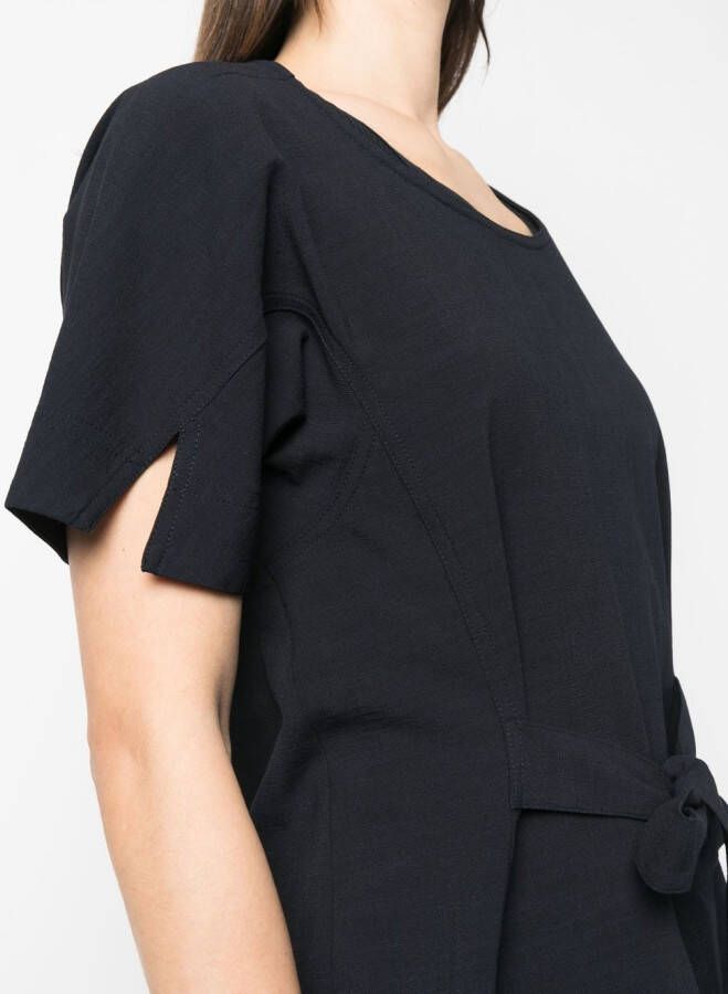 Henrik Vibskov Blouse met korte mouwen 798 DARK BLUE