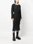 Henrik Vibskov Midi-jurk met plissé-effect Zwart - Thumbnail 3