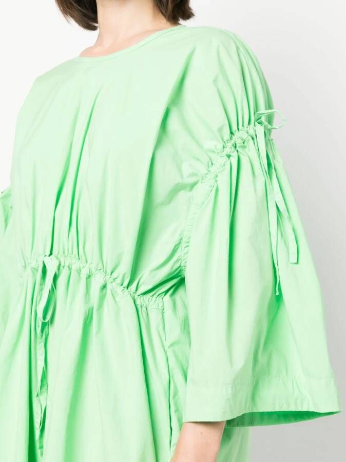 Henrik Vibskov Mini-jurk met pofmouwen Groen