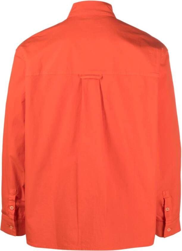 Henrik Vibskov Overhemd van biologisch katoen Oranje