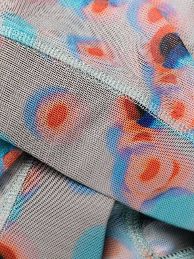 Henrik Vibskov Panty met abstracte print Blauw