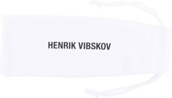 Henrik Vibskov Zonnebril met rond montuur Zwart