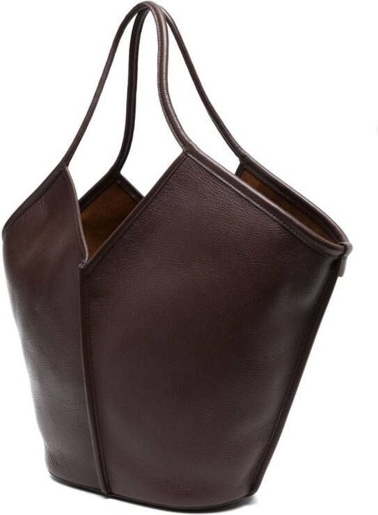 Hereu Callela leren shopper Bruin