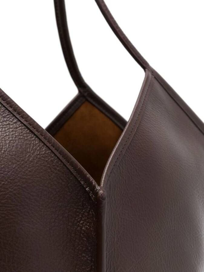 Hereu Callela leren shopper Bruin