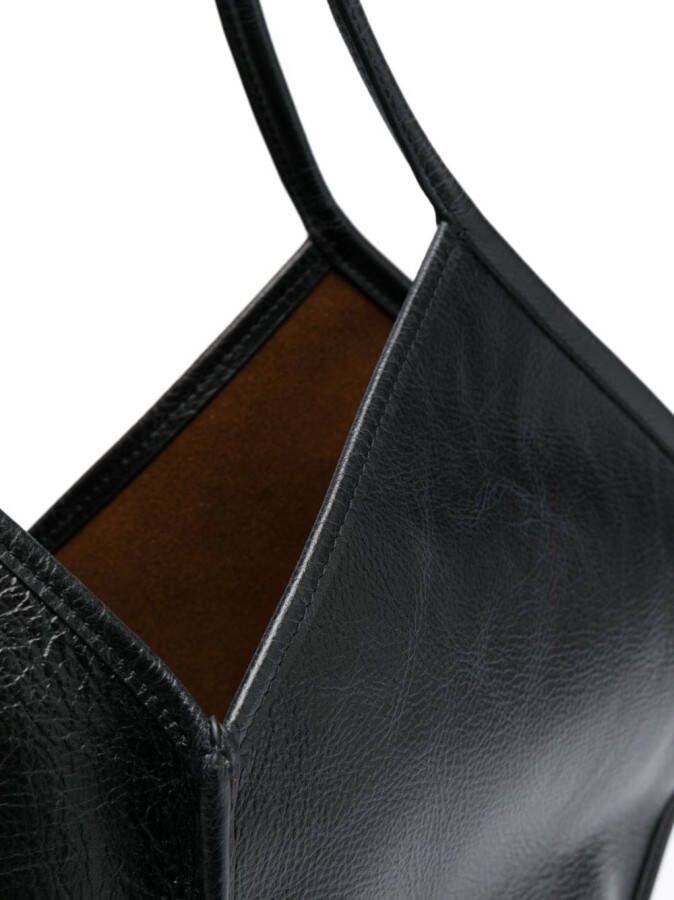 Hereu Callela leren shopper Zwart