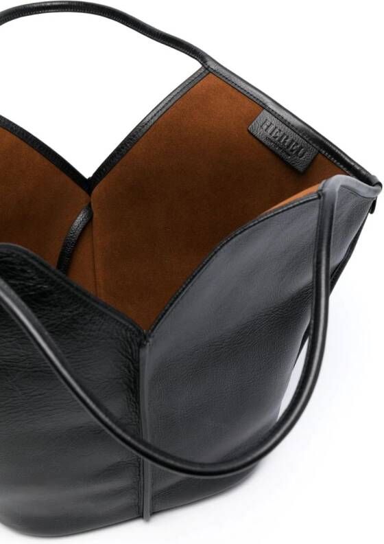 Hereu Callela leren shopper Zwart