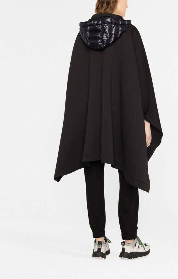 Herno Asymmetrische mantel Zwart