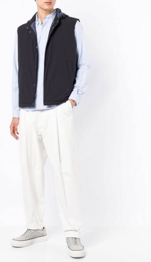 Herno Bodywarmer met capuchon Blauw