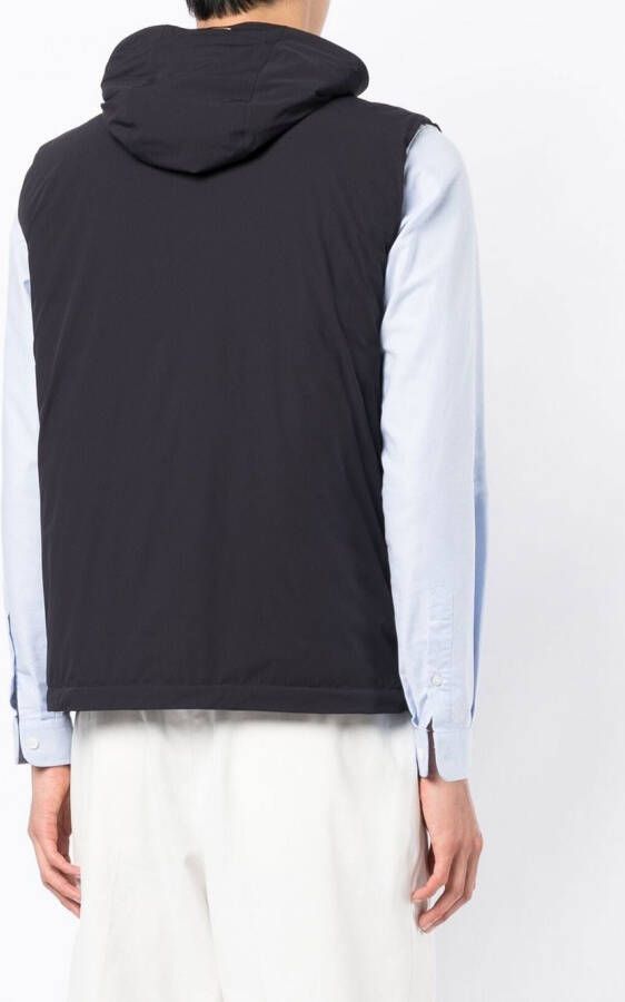 Herno Bodywarmer met capuchon Blauw