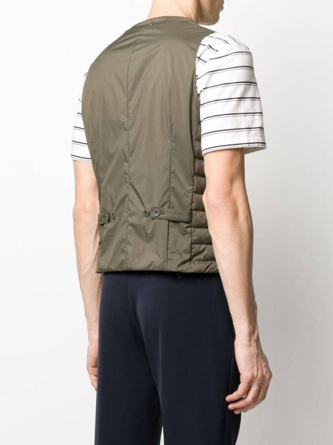 Herno Bodywarmer met V-hals Groen