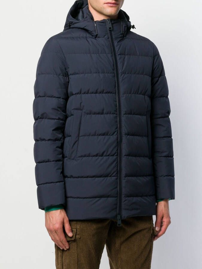 Herno Donsjack met capuchon Blauw