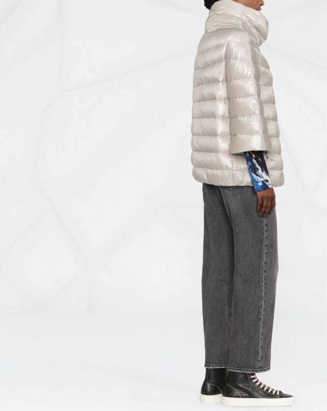 Herno Donsjack met hoge hals Beige