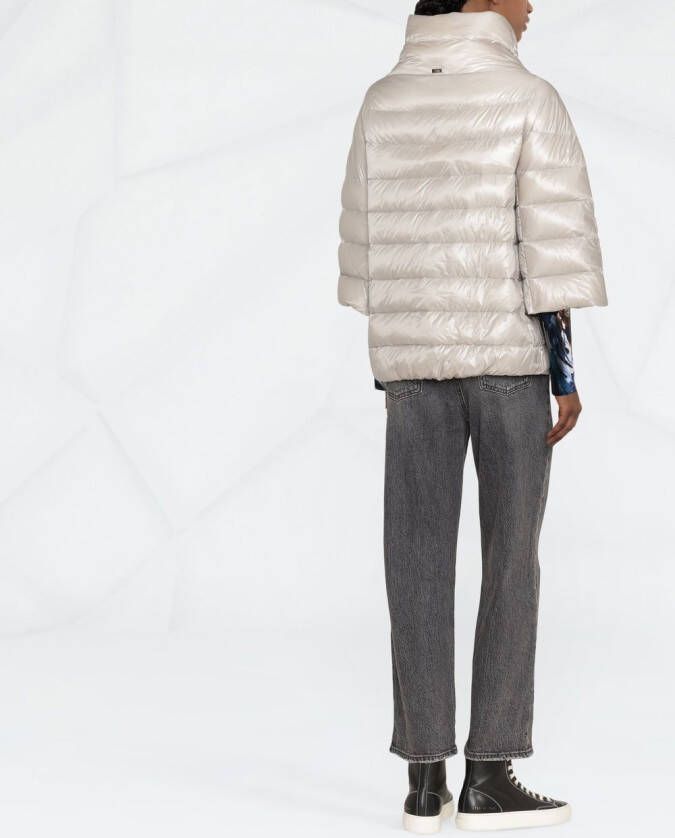 Herno Donsjack met hoge hals Beige