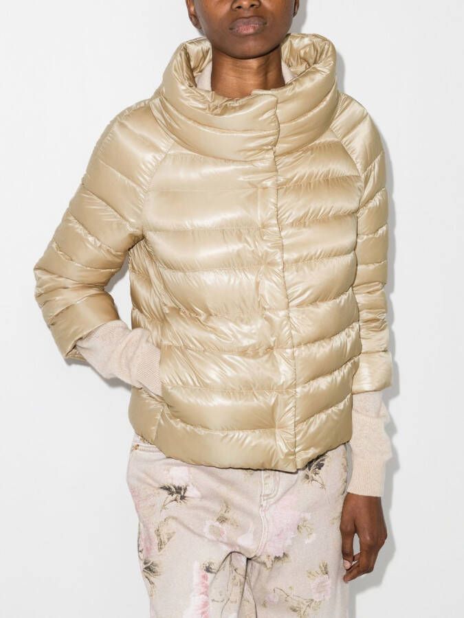Herno Gewatteerd donsjack Beige