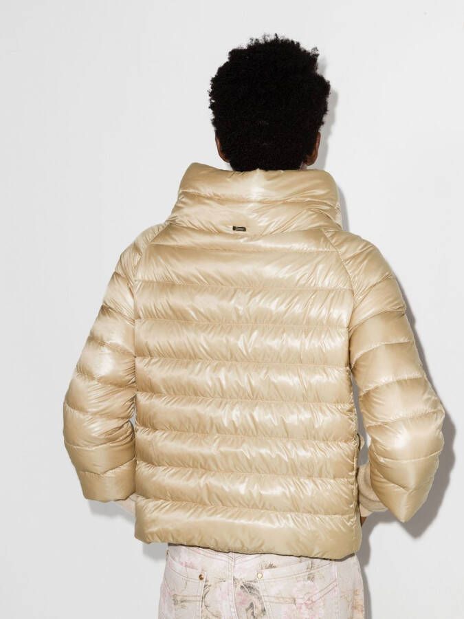 Herno Gewatteerd donsjack Beige