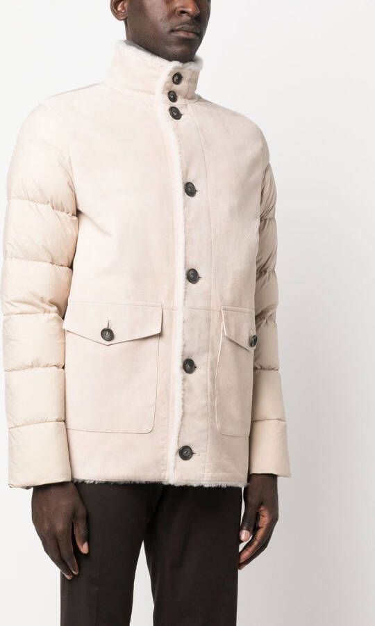 Herno Gewatteerd jack Beige