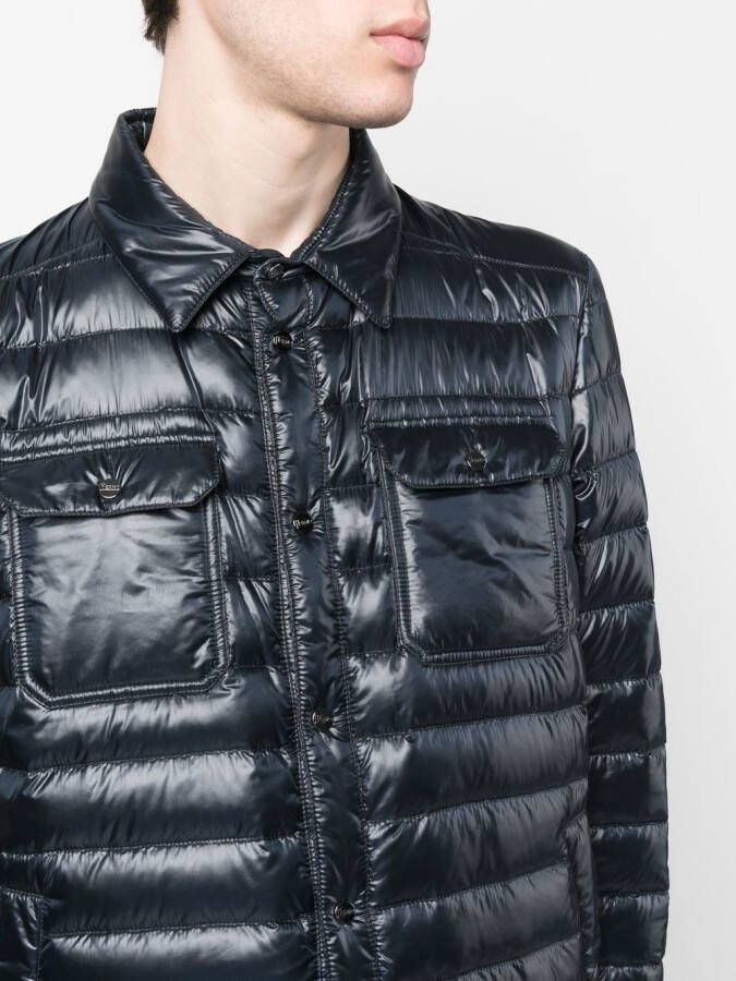 Herno Gewatteerd jack Blauw