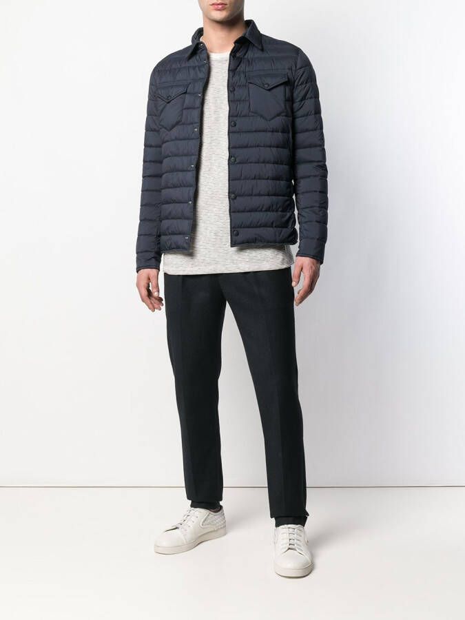 Herno Gewatteerd jack Blauw