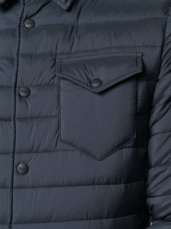 Herno Gewatteerd jack Blauw