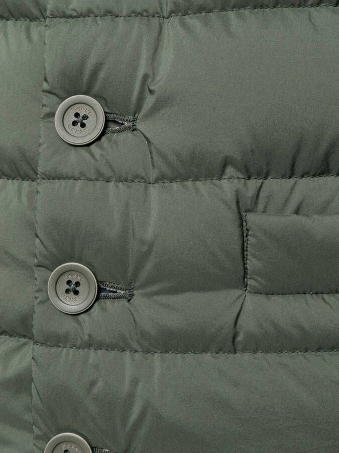 Herno gewatteerde en getailleerde bodywarmer Groen
