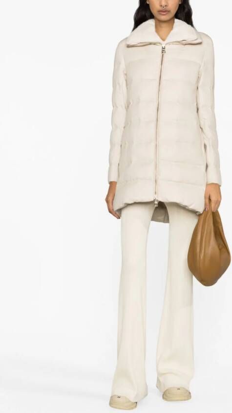 Herno Gewatteerde jas Beige