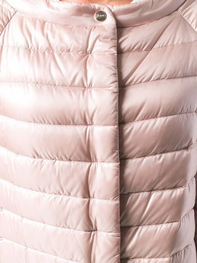 Herno gewatteerde jas met rits Roze