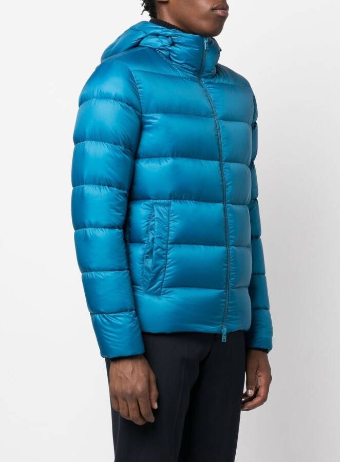 Herno Globe jack met capuchon Blauw
