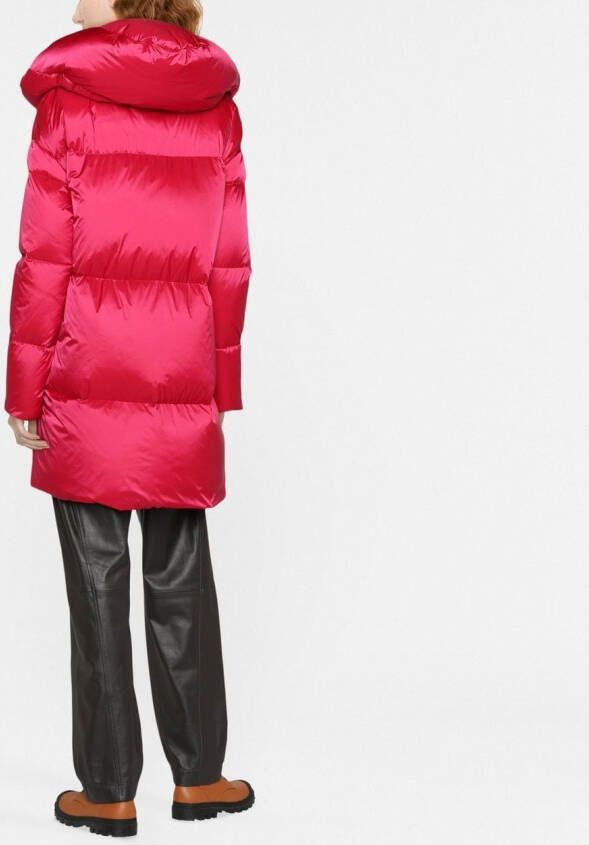 Herno Satijnen jas Roze