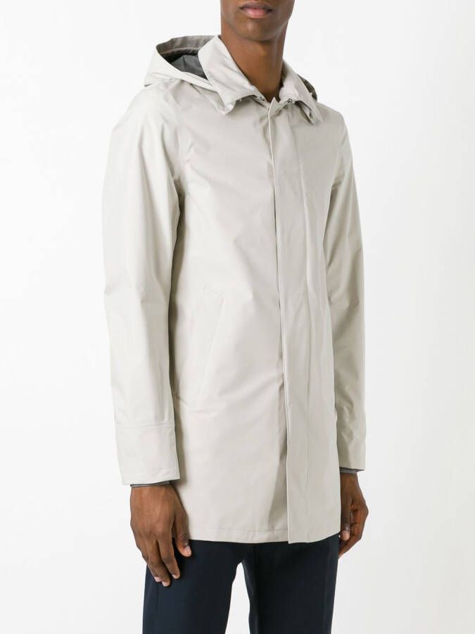Herno hooded raincoat Beige