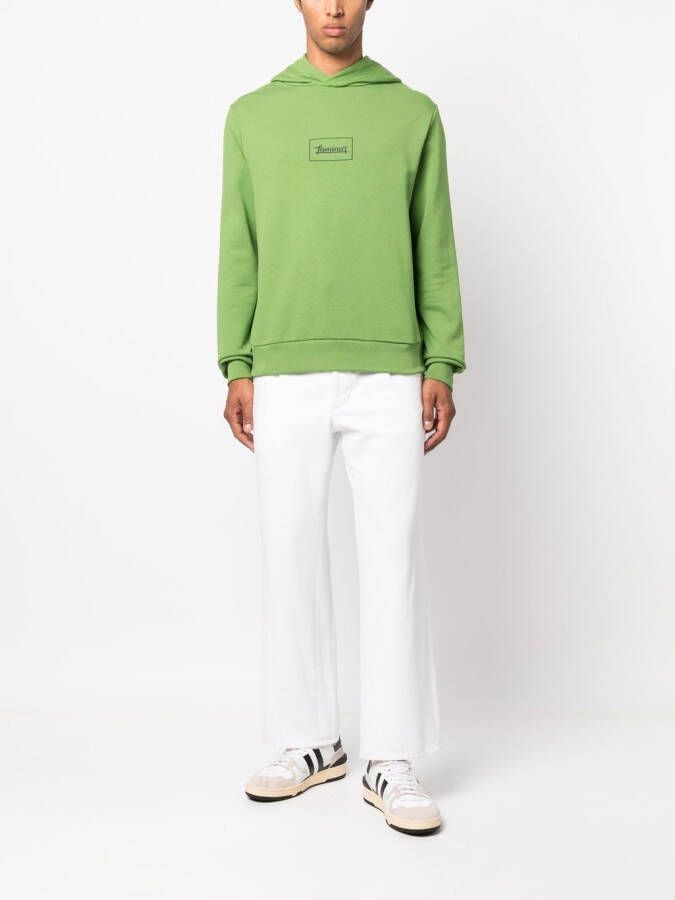 Herno Hoodie met print Groen