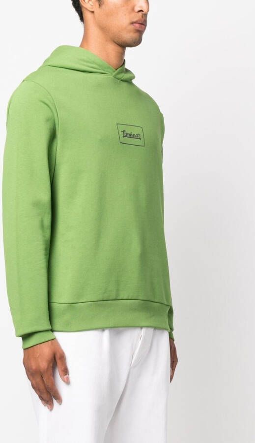 Herno Hoodie met print Groen