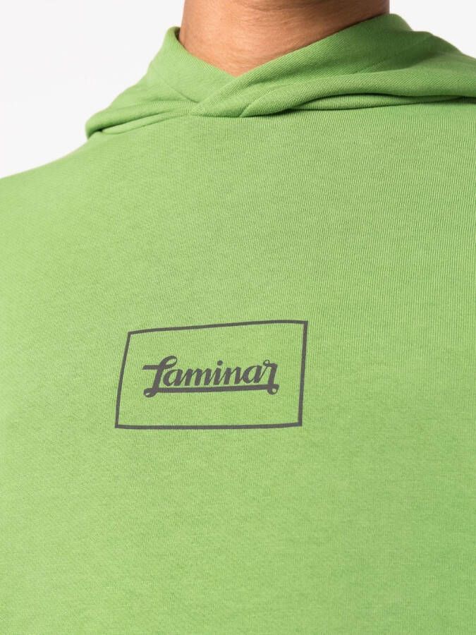 Herno Hoodie met print Groen