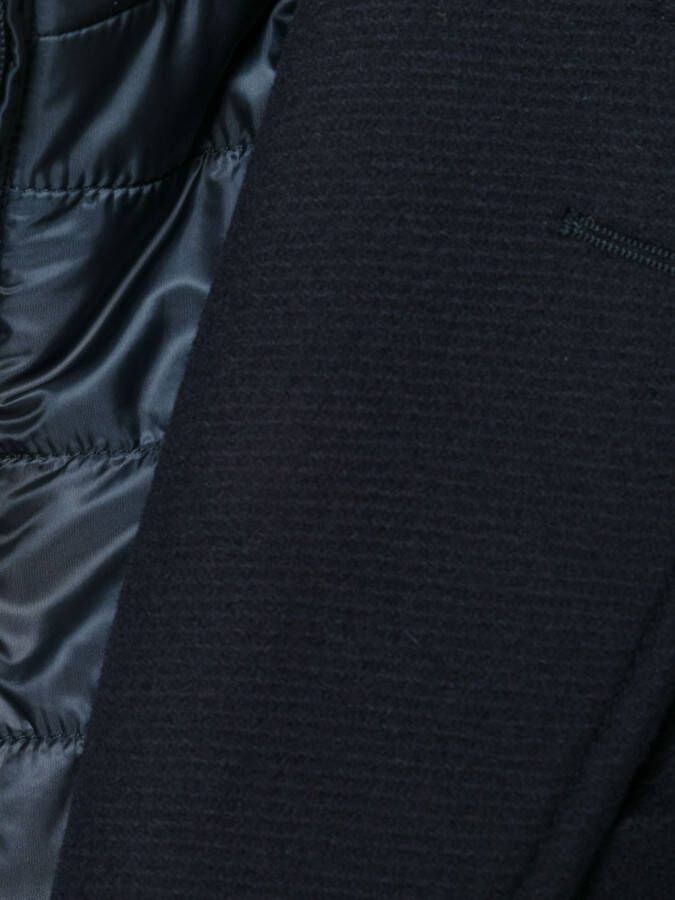 Herno hybrid single breasted coat Blauw
