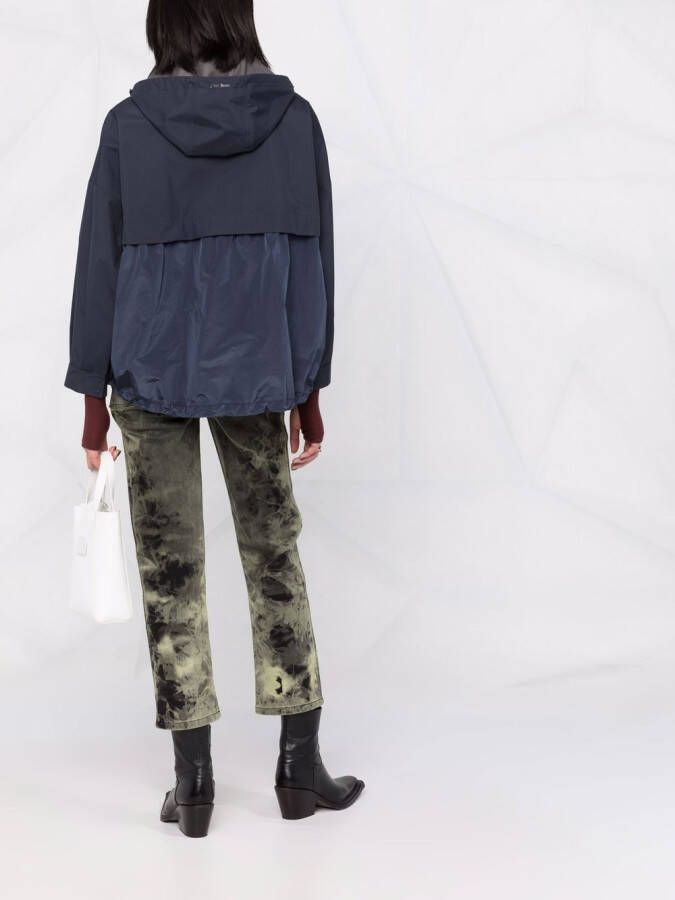 Herno Jack met capuchon Blauw