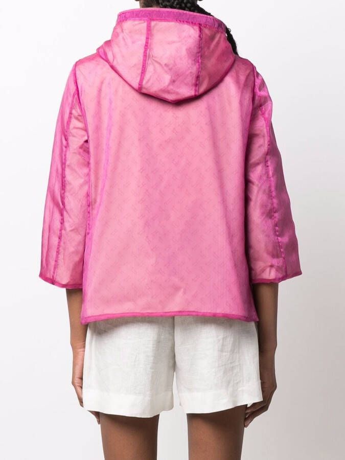 Herno Jack met logoprint Roze