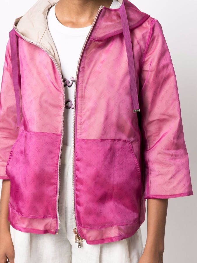 Herno Jack met logoprint Roze