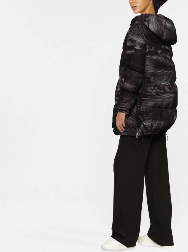 Herno Jas met abstract patroon Zwart
