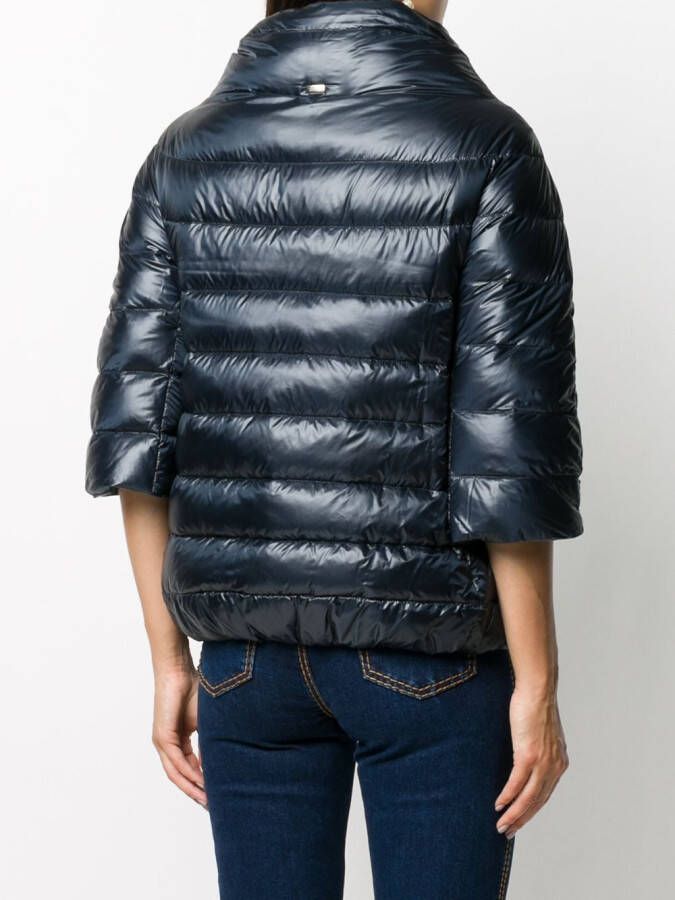 Herno Jas met cropped mouwen Blauw