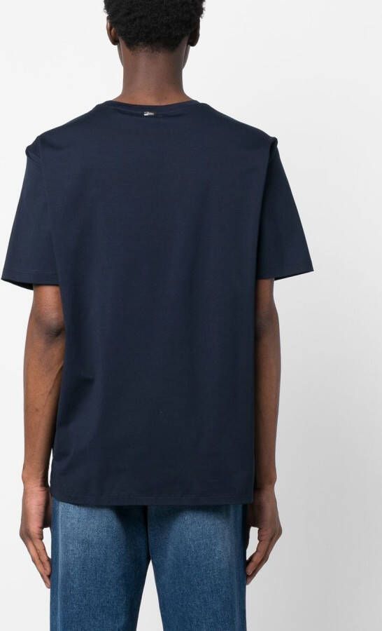 Herno Katoenen T-shirt Blauw