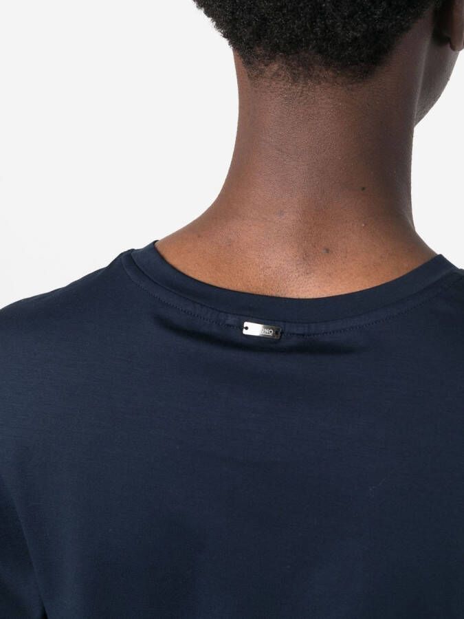 Herno Katoenen T-shirt Blauw