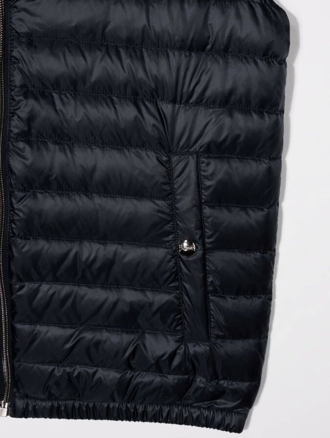 Herno Kids Bodywarmer met capuchon Blauw