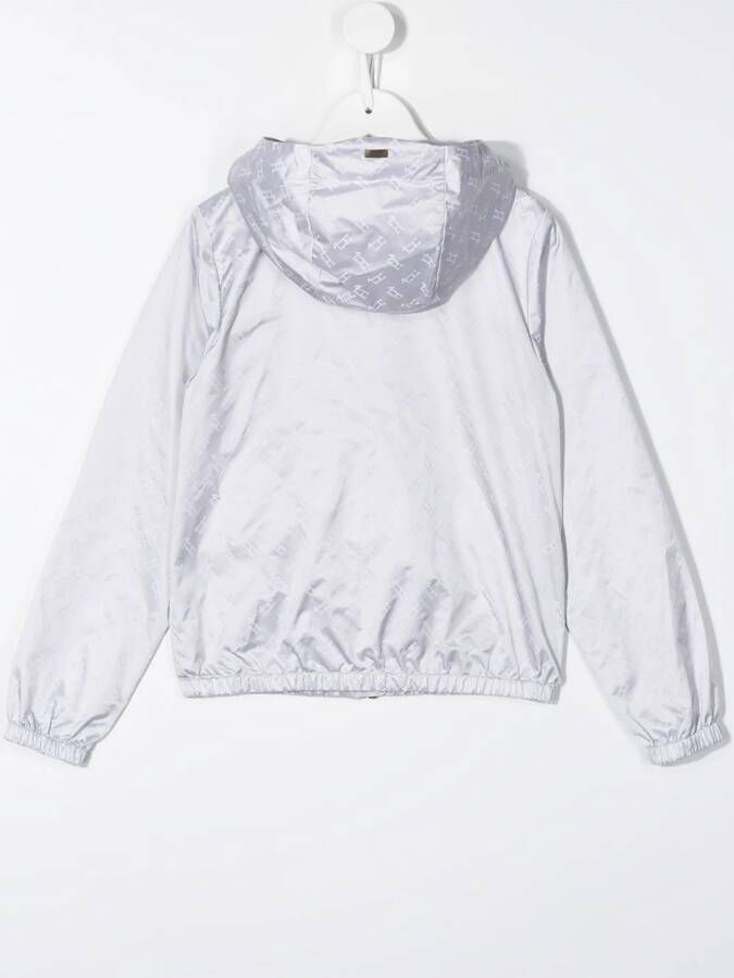 Herno Kids Jack met logoprint Grijs
