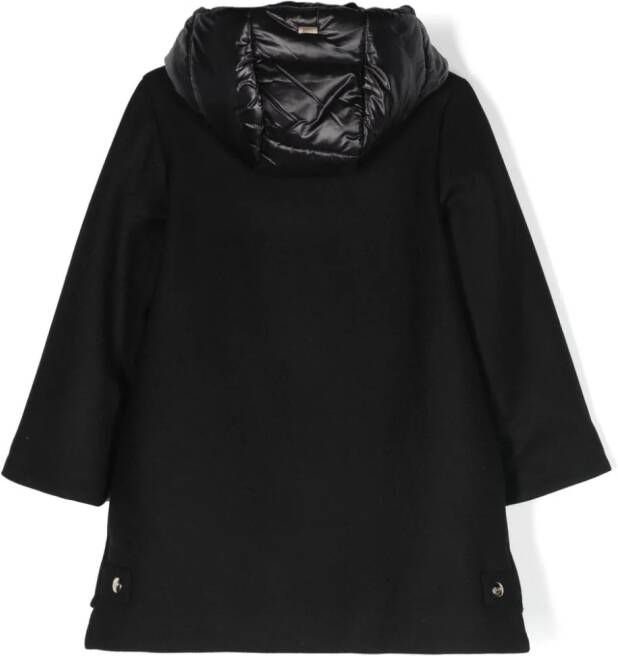 Herno Kids Jas met capuchon Zwart
