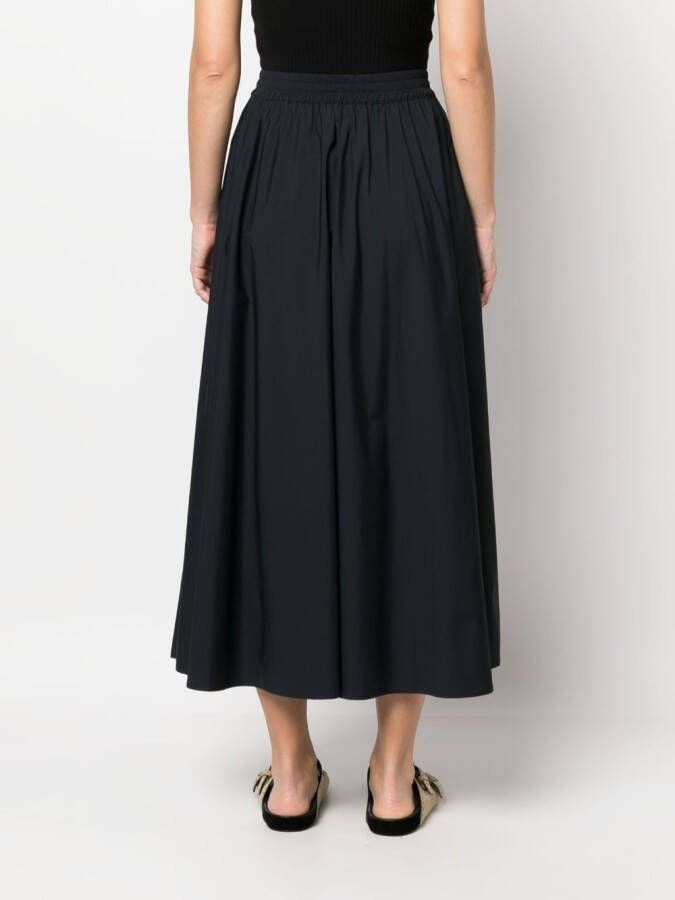 Herno Maxi-rok met trekkoordtaille Zwart
