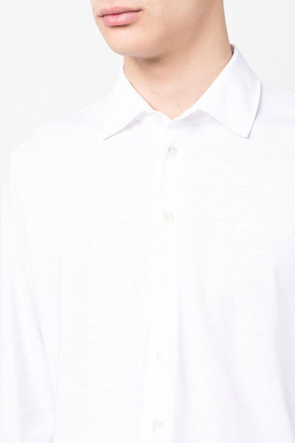 Herno Overhemd met gespreide kraag Wit
